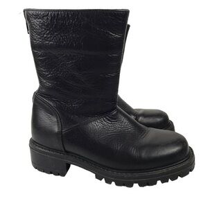 L.L.Bean Made in Canada Black Leather Boots Size 6M